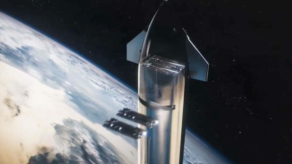 SpaceX Starship Launching Starlink Satellites - Advanced Space Wallpaper