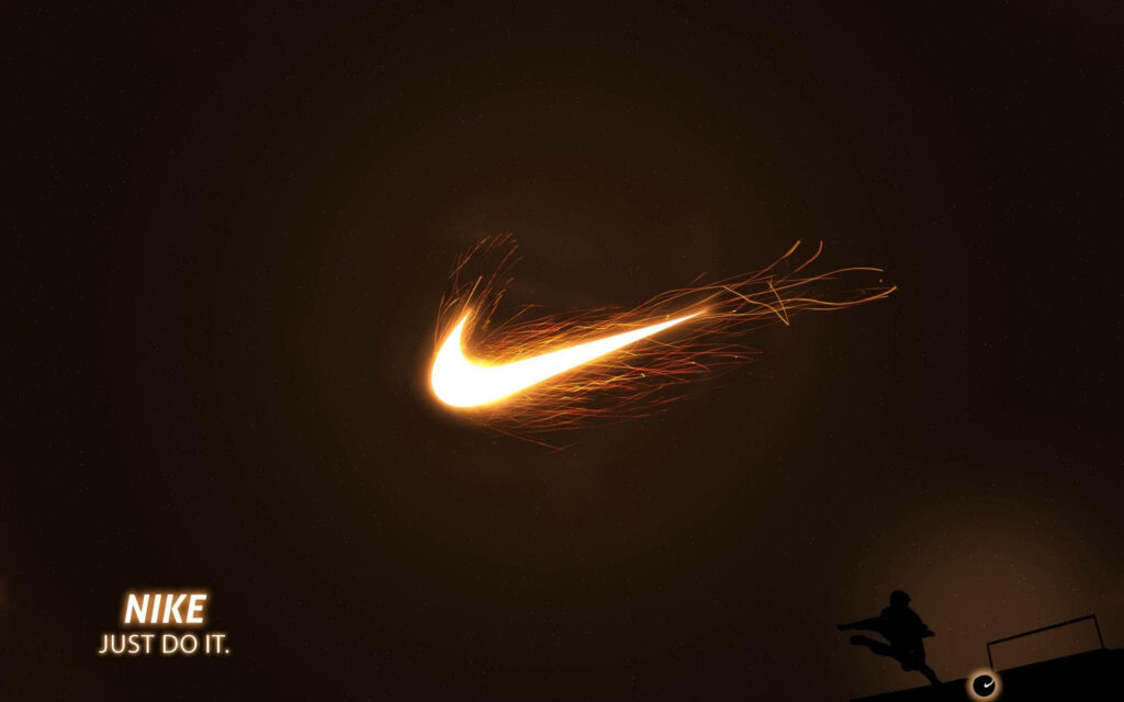 Sparkling Nike Baseball Logo: A Captivating Background Snapshot Wallpaper