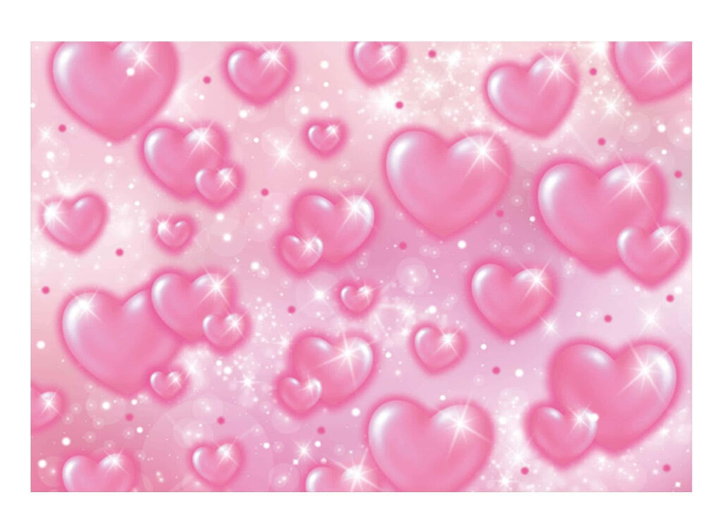 Romantic Pink Heart Wallpaper: Whimsical & Dreamy Background