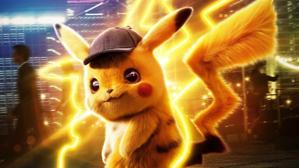 Electrifying Pikachu: A Stunning 3D Wallpaper with Sparkling Energy Effects