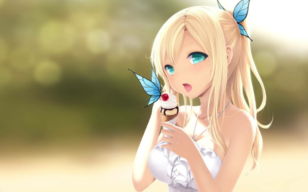 The Charming Sidekick: Sena Kashiwazaki's Irresistible Girly Cartoon Persona shines in Haganai Wallpaper