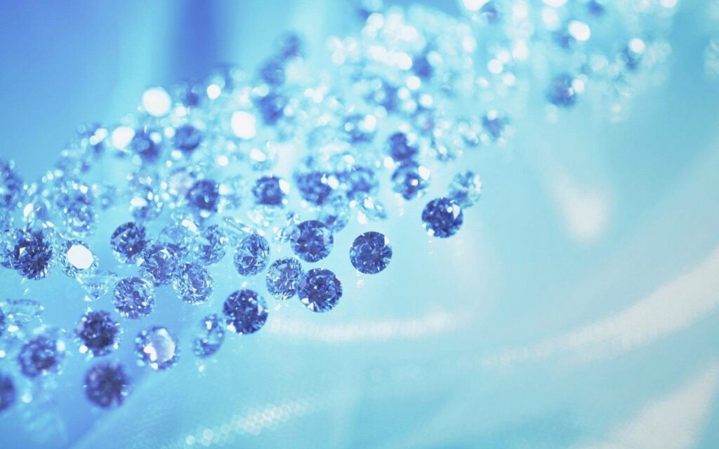 Shimmering Droplets: A Mesmerizing Blue and White Abstract Background Wallpaper