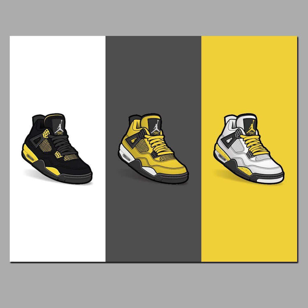 Sparkling Icon: Michael Jordan's Signature Shoes Illuminate the Background Wallpaper