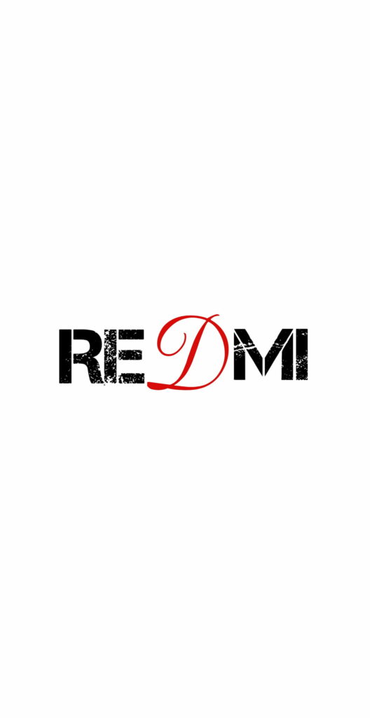 Sleek and Striking: Redmi Special Edition HD Wallpaper in Minimalist Black