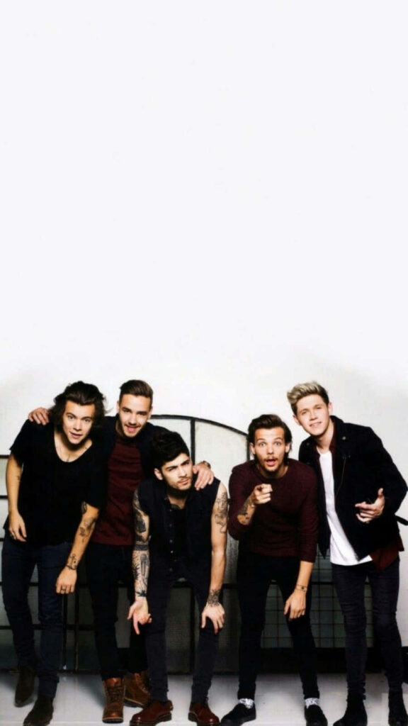 1 Direction's Epic iPhone Wallpaper: Celestial Charisma on a Minimalistic Canvas