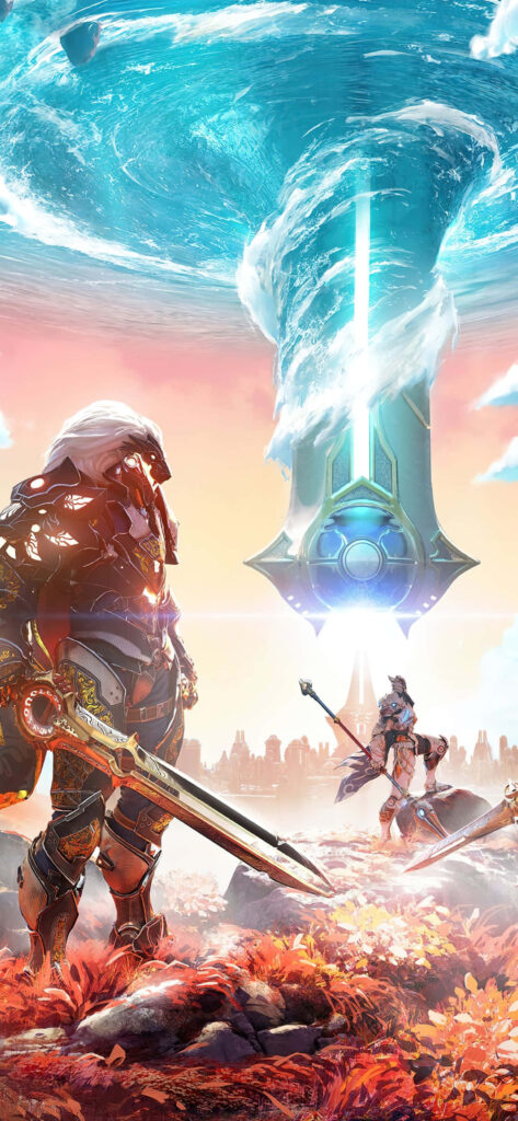 Godfall's Heroes, Orin and Greyhawk, Embrace the Battle's Majesty Wallpaper