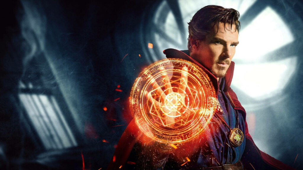 Doctor Strange: Master of Mystical Shields Defends His Sanctum in an Epic HD Superhero Wallpaper