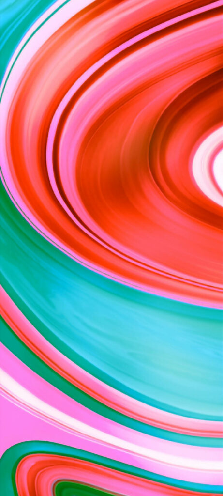 Vibrant Red and White Whirlpool: Mesmerizing Digital Art for Xiaomi Redmi Note 9 Background Wallpaper