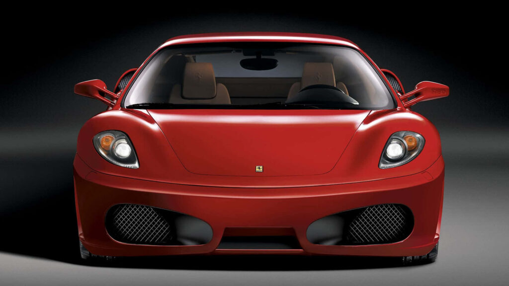 Red Ferrari F430 Graphics Background Wallpaper