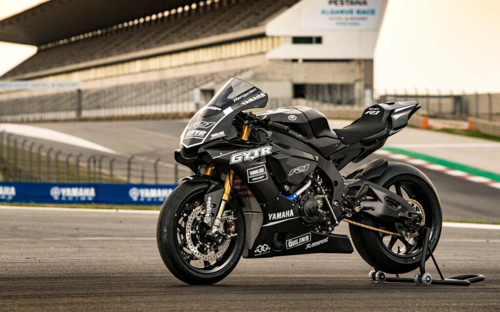 Sleek and Powerful: A 4K Snapshot of the Iconic Yamaha YZF-R1 GYTR Performance Edition Wallpaper