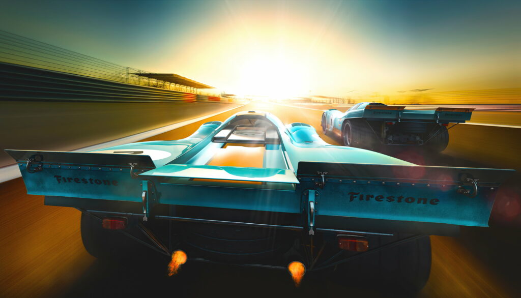 Speeding through Daytona: Captivating Racing Car Spectacle in 5K Wallpaper