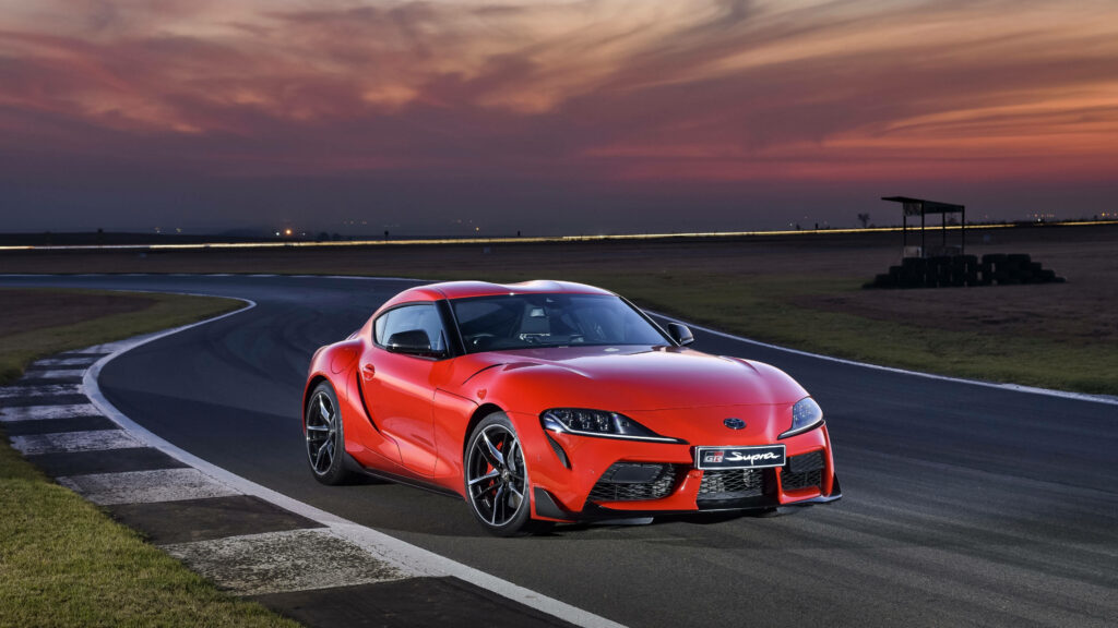 Rev Up Your Screen with the Toyota Supra Sports Car in 4K Wallpaper