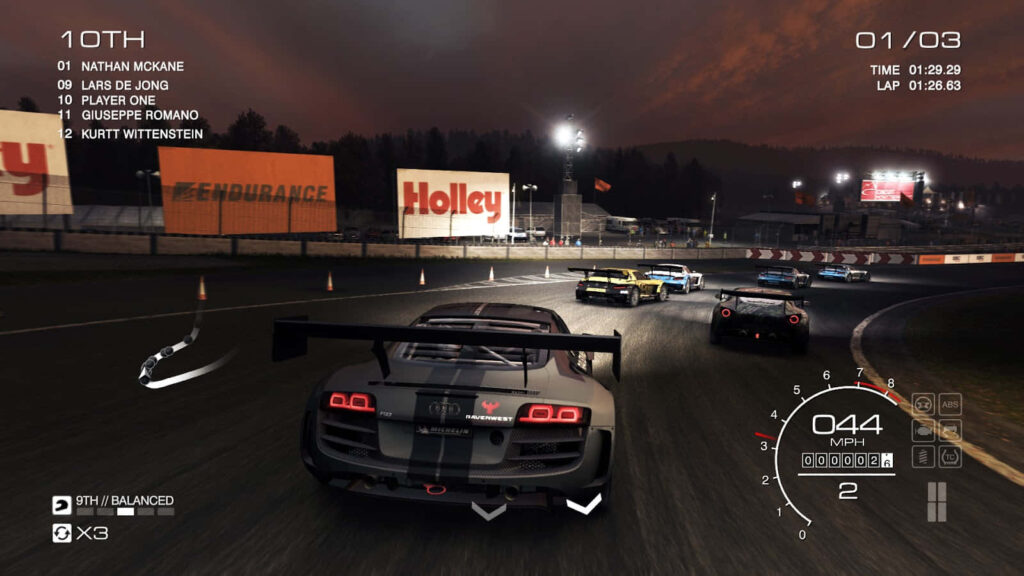 Thrilling racing car dashboard view in Grid Autosport game Wallpaper