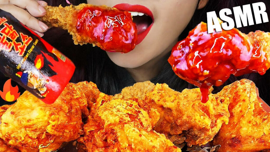 Delicious Spicy Fried Chicken Wallpaper - ASMR Food Experience