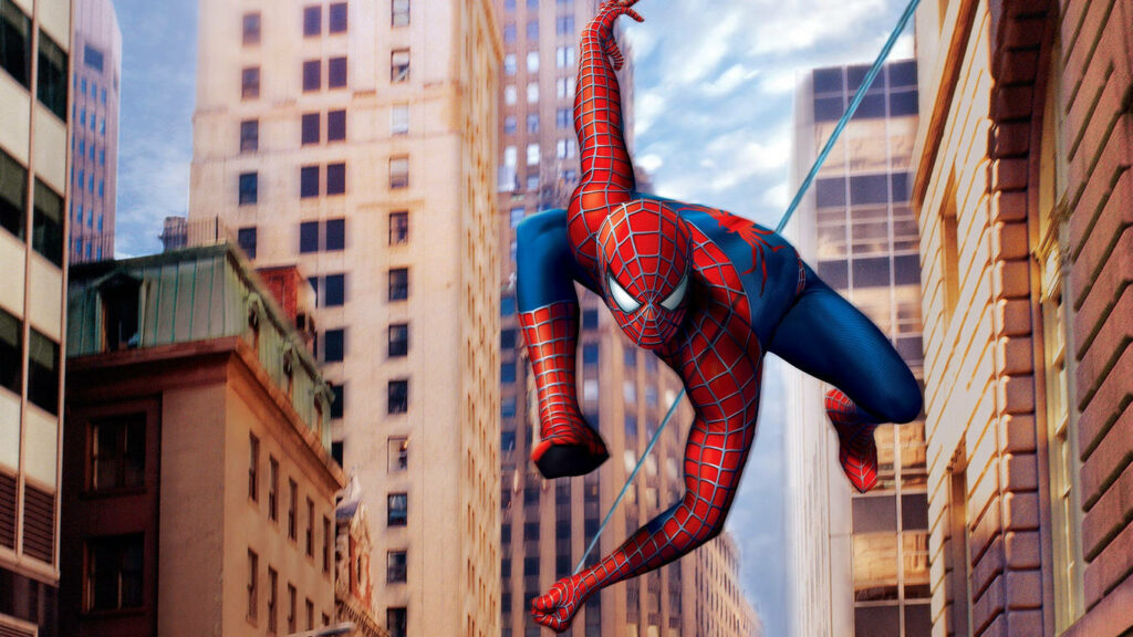 Spider-Man Wallpaper: Swinging Through a Vibrant Cityscape