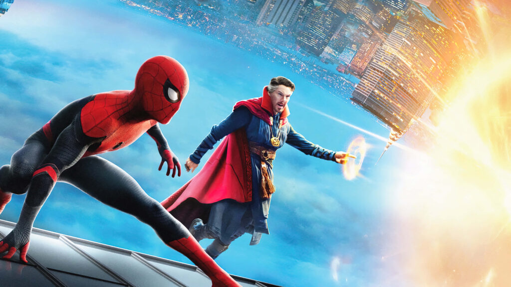 Spider-Man & Doctor Strange: Epic Action Wallpaper from 'No Way Home'