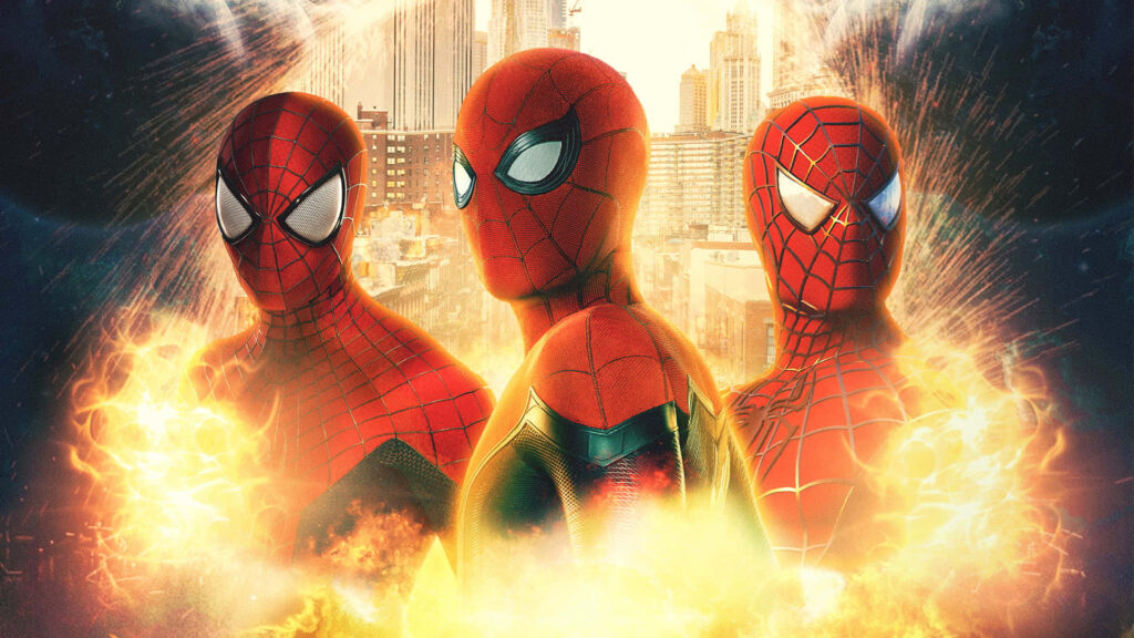 Spider-Man's Dynamic Alternate Versions Wallpaper: No Way Home Scene