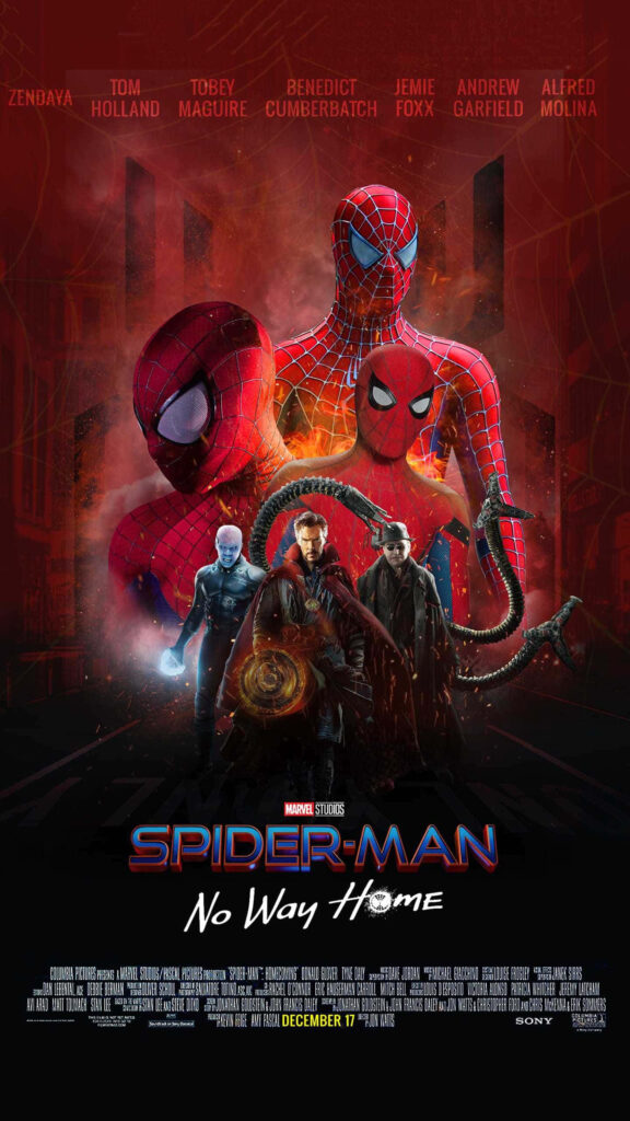 Spider-Man: No Way Home Poster - Iconic Suit & Multiverse Action Wallpaper