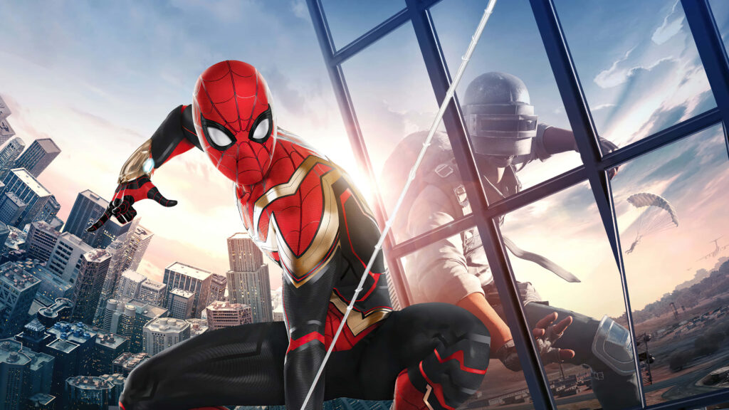 Action-Packed Spider-Man No Way Home Wallpaper Background