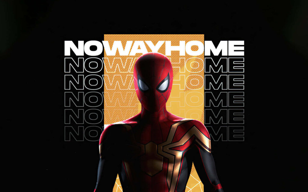 Dynamic Spider-Man No Way Home Wallpaper: Iconic Suit & Bold Pose