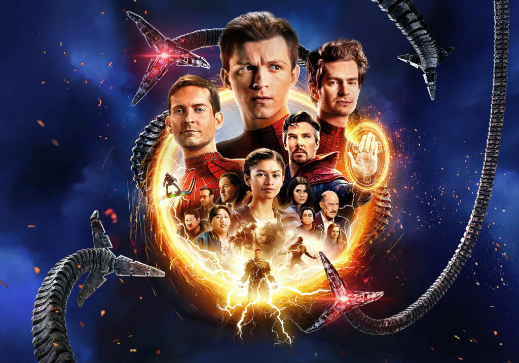 Spiderman No Way Home Wallpaper: Iconic Multiverse Poster Background