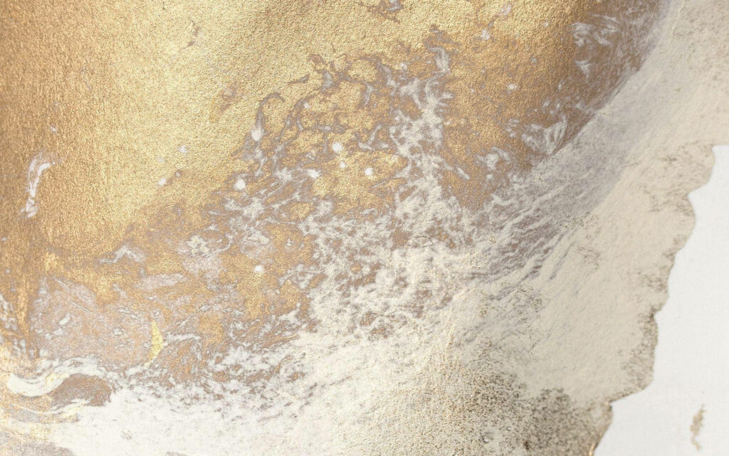 Golden Elegance: A Stunning Marble Wallpaper Blending with Striking Splash-style Art