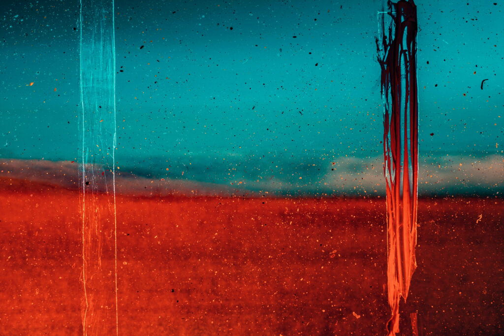 Abstract Artistry: Vibrant Spray Paint on Glass Creates Mesmerizing 4K Blur for Wallpaper Masterpiece