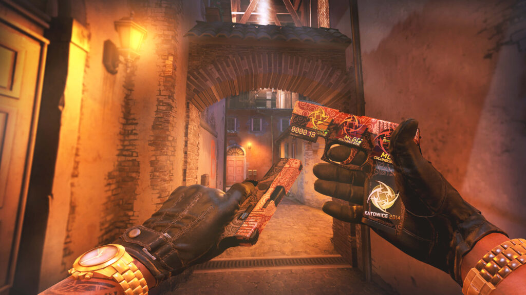 4K Gaming Spectacle: Dual Handgun Showdown in Counter-Strike Global Offensive Wallpaper