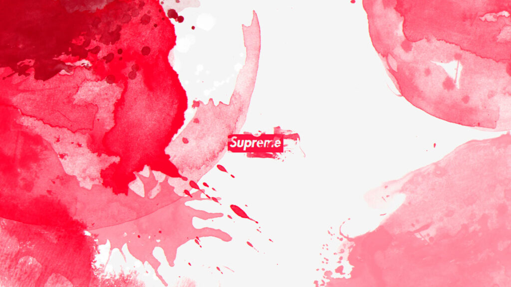 Supreme Splatter: Captivating Red Abstract Background Wallpaper