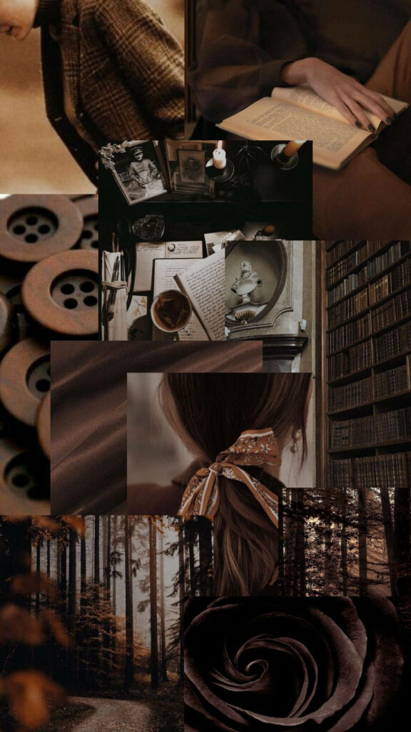 Enchanting Mosaic of Dark Brown Aesthetic: Exploring the Depths of Sublime Elegance - Captivating Background Image Wallpaper