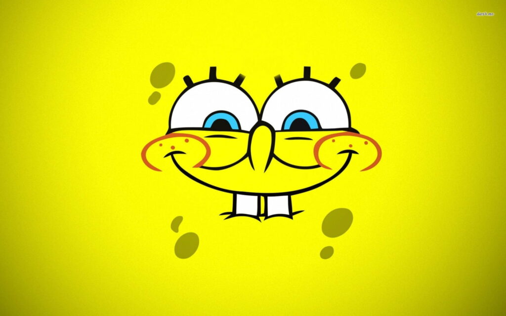 SpongeBob SquarePants: The Grinning Face in HD Wallpaper