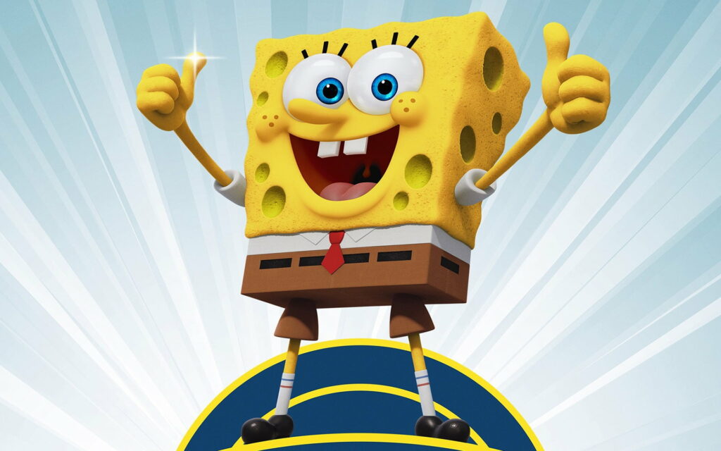 Vibrant SpongeBob: An HD Wallpaper Perfect for Your Background