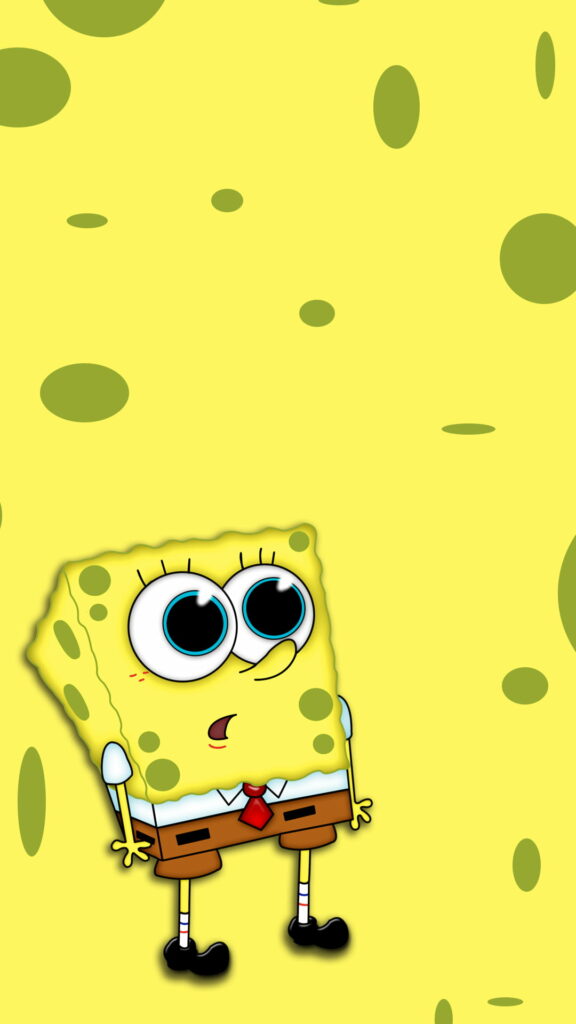 Wow-worthy HD Cartoon Phone Wallpaper featuring Yellow Spongebob