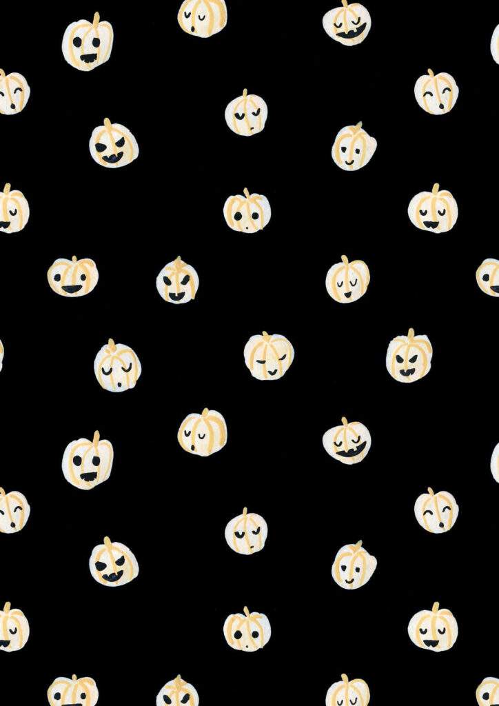 Spookify Your iPhone with an Adorable 'Cute Pumpkin' Wallpaper – Embrace the Halloween Spirit!