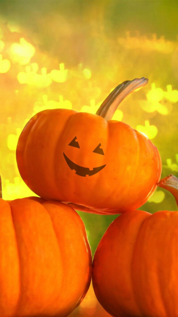 Spookify Your Life with the Adorable Halloween-themed Phone Wallpaper
