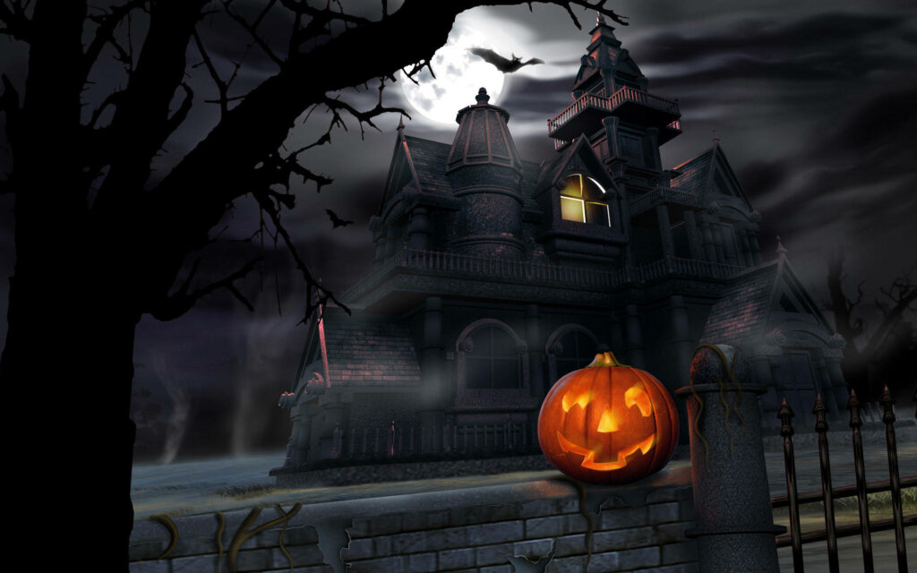 Enchanting Halloween Night: Captivating Desktop Wallpaper