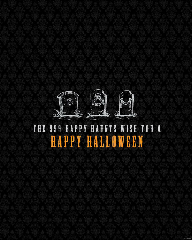 Spooky Graveyard Halloween Phone Wallpaper
