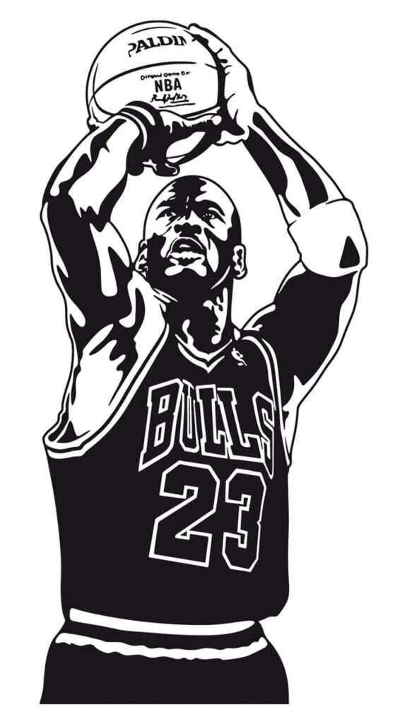 Legendary Style: Michael Jordan-Inspired iPhone Wallpaper for Sports Enthusiasts
