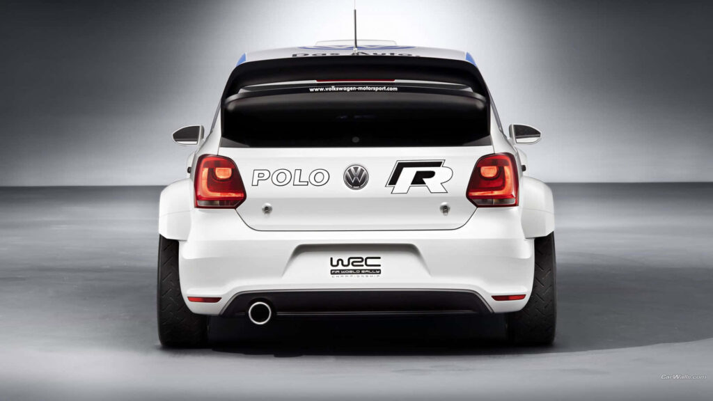 Sporty Volkswagen Polo R Wallpaper: Bold Design & Aggressive Stance