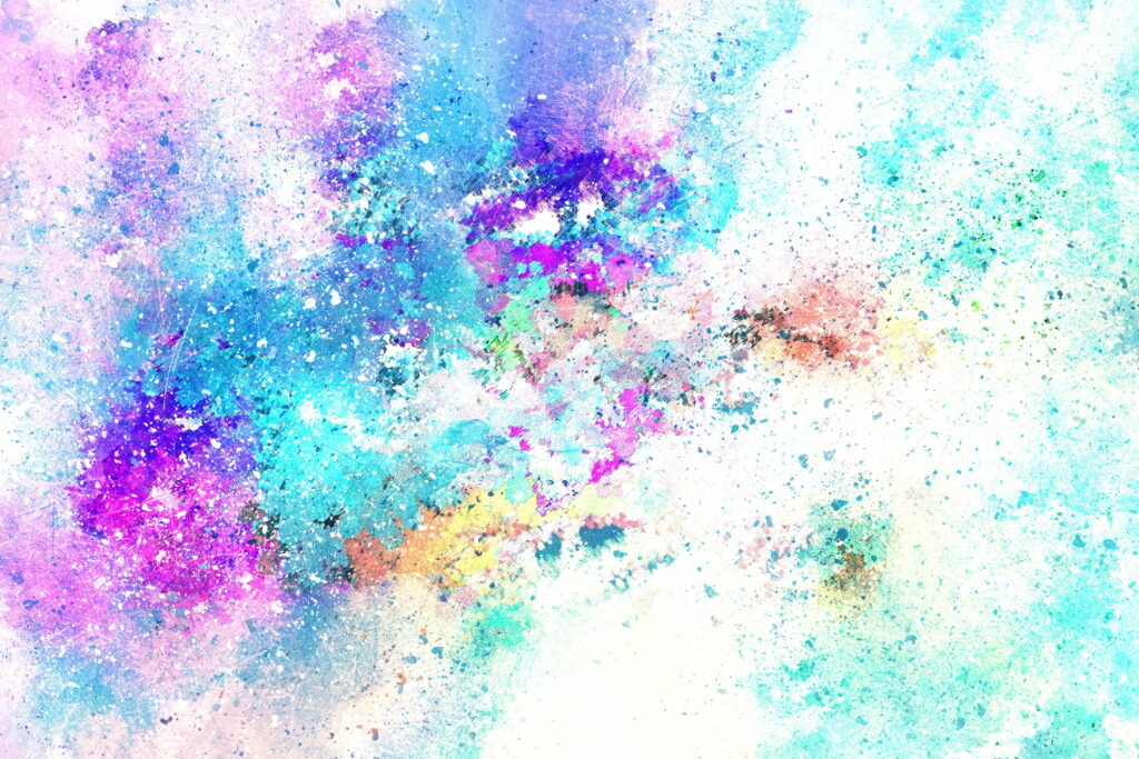 Watercolor Spots of Abstraction: A Multicolored Abstract Painting as Wallpaper Background Photo