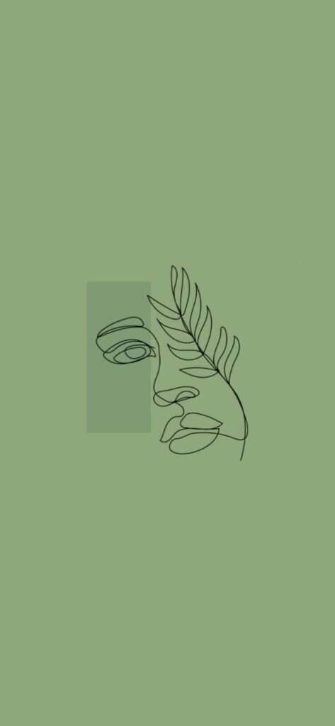 Enchanting Sage: A Delightful Spring Green Phone Wallpaper