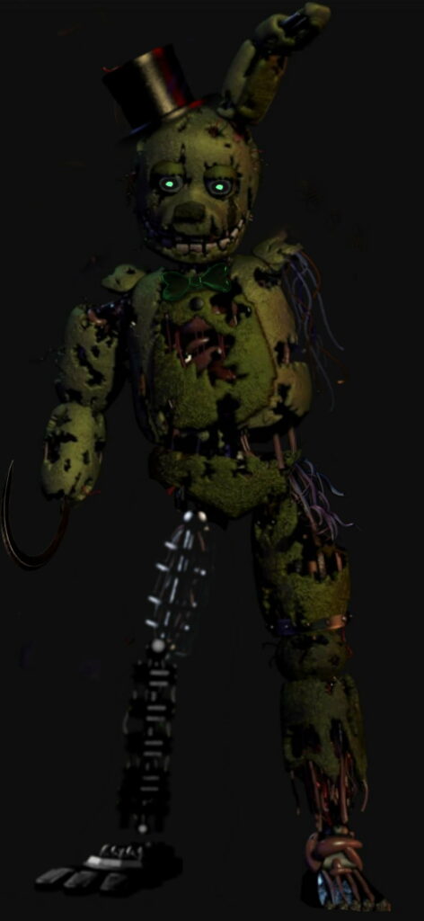 Spring Bonnie: The Lively Animatronic - HD Phone Wallpaper for Five Nights at Freddy's Fans