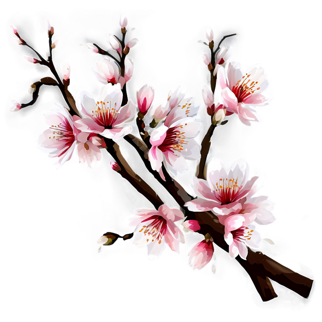 Spring Blossom Wallpaper: Pink & White Floral Serenity Background
