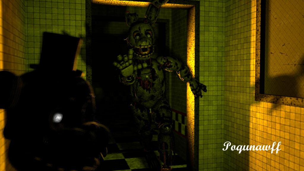 Springtrap's Haunting: An HD Wallpaper Tribute to Five Nights at Freddy's 3