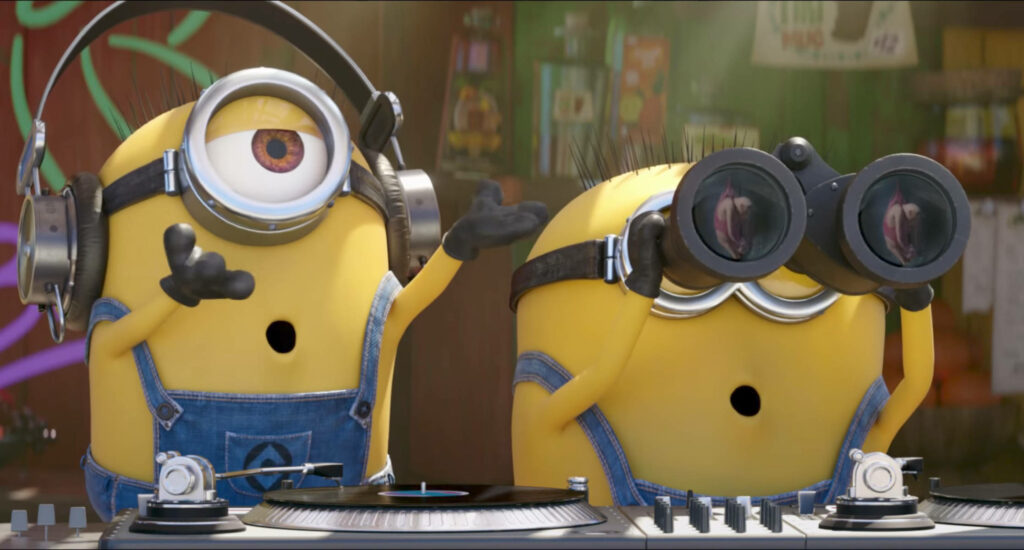 Spy Minions: Despicable Me 3 Wallpaper with Adorable Binocular-Wielding Minions!