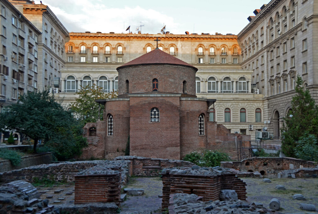 St George Rotunda Church Sofia Bulgaria red brick historic architecture cultural heritage wallpaper