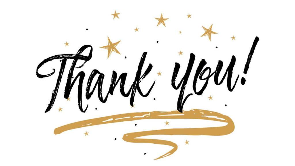 Star-Studded Thank You: A Wallpaper Design