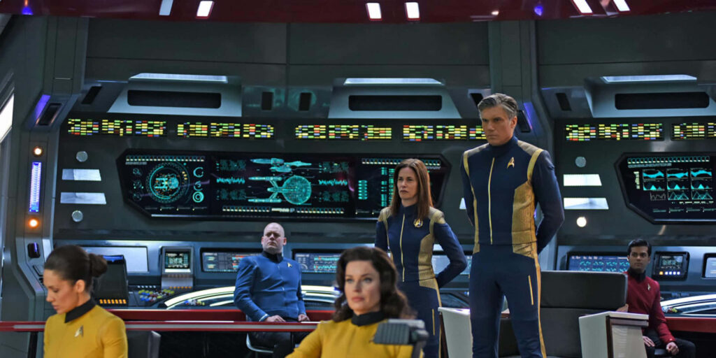 Stunning Star Trek: Strange New Worlds Enterprise Bridge Wallpaper