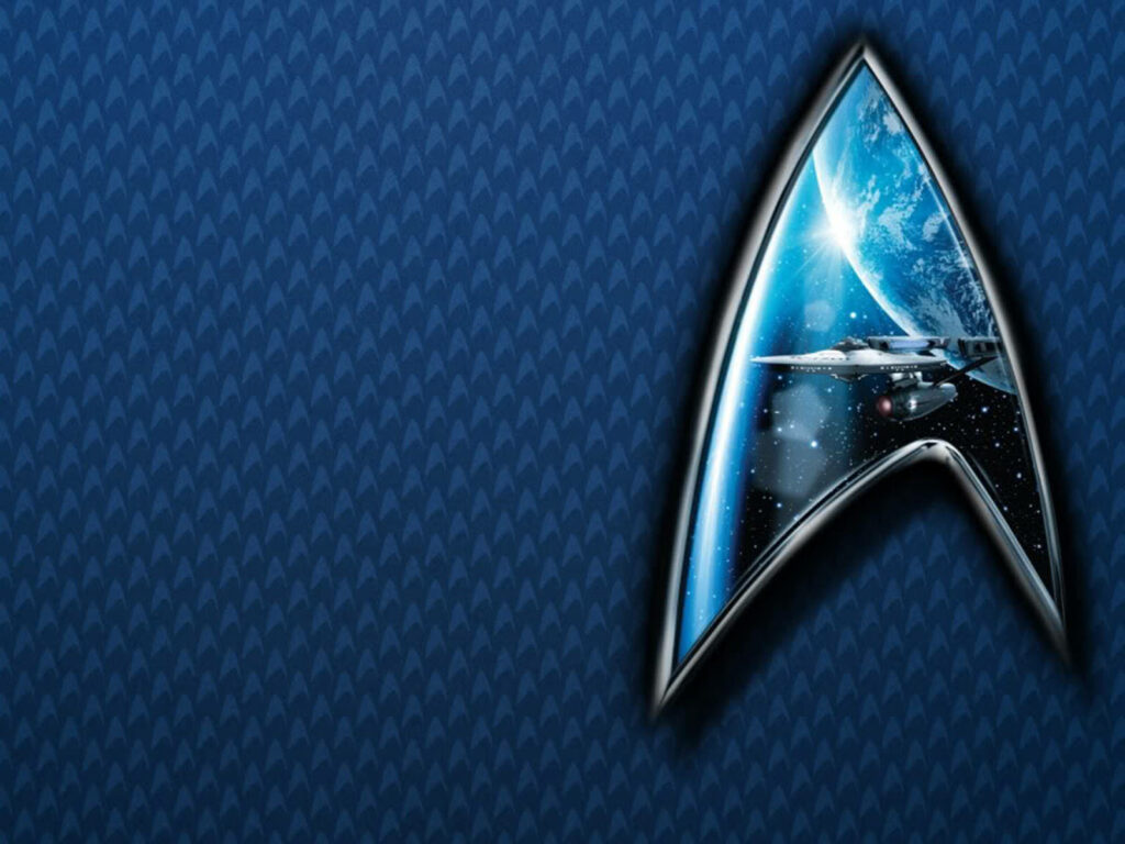 Stunning Star Trek Wallpaper: Starfleet Insignia & Starship Art