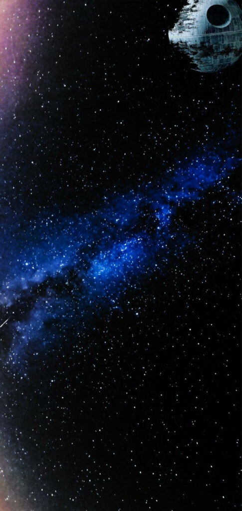 Stunning Star Wars Death Star Wallpaper for Samsung S10